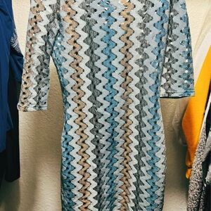 Multicolor Zigzag Pattern Dress